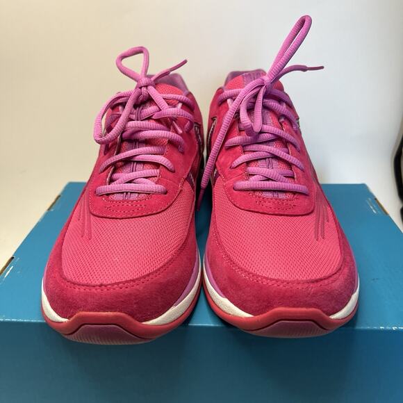 Dansko Shayla Suede Womens US 12.5-13 EU 43 Pink Lace Up Comfort Sneaker Fuchsia - Picture 4 of 11